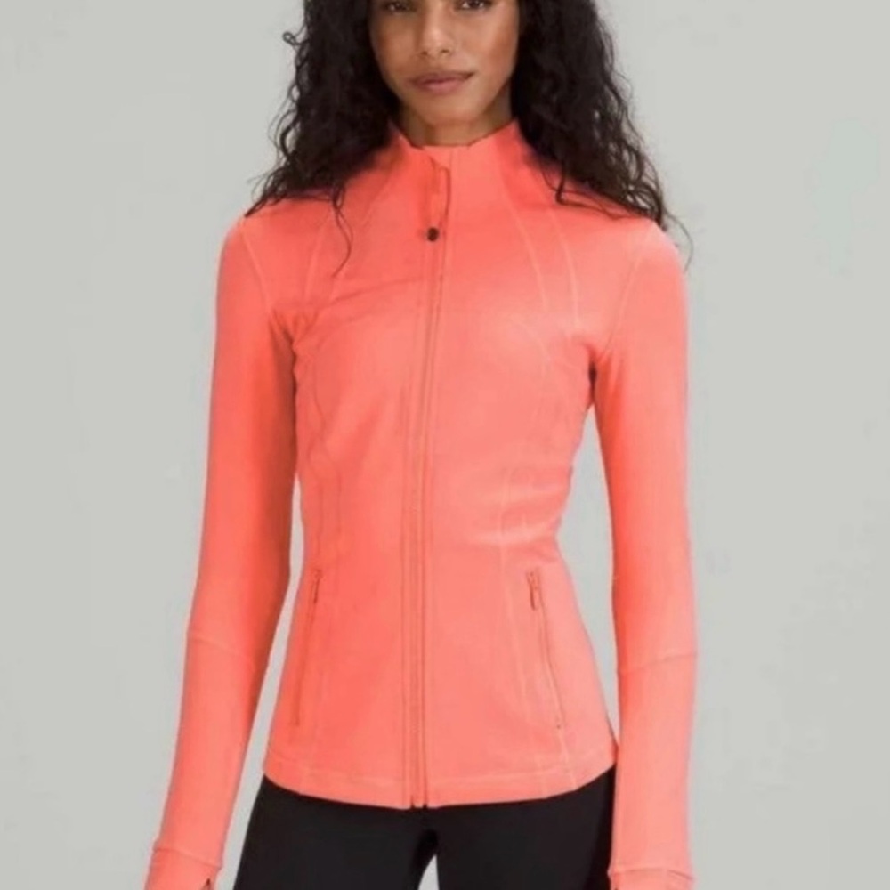 Lululemon Define "Like New" Jacket, Luon Fabric, Slim Fit, Raspberry Cream, 6
